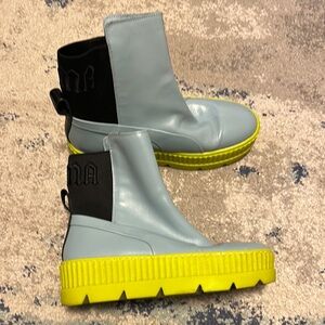 Puma Ankle Boots in Blue and Yellow